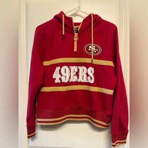 NFL San Francisco 49ers women’s cropped hoodie hooded sweatshirt football medium